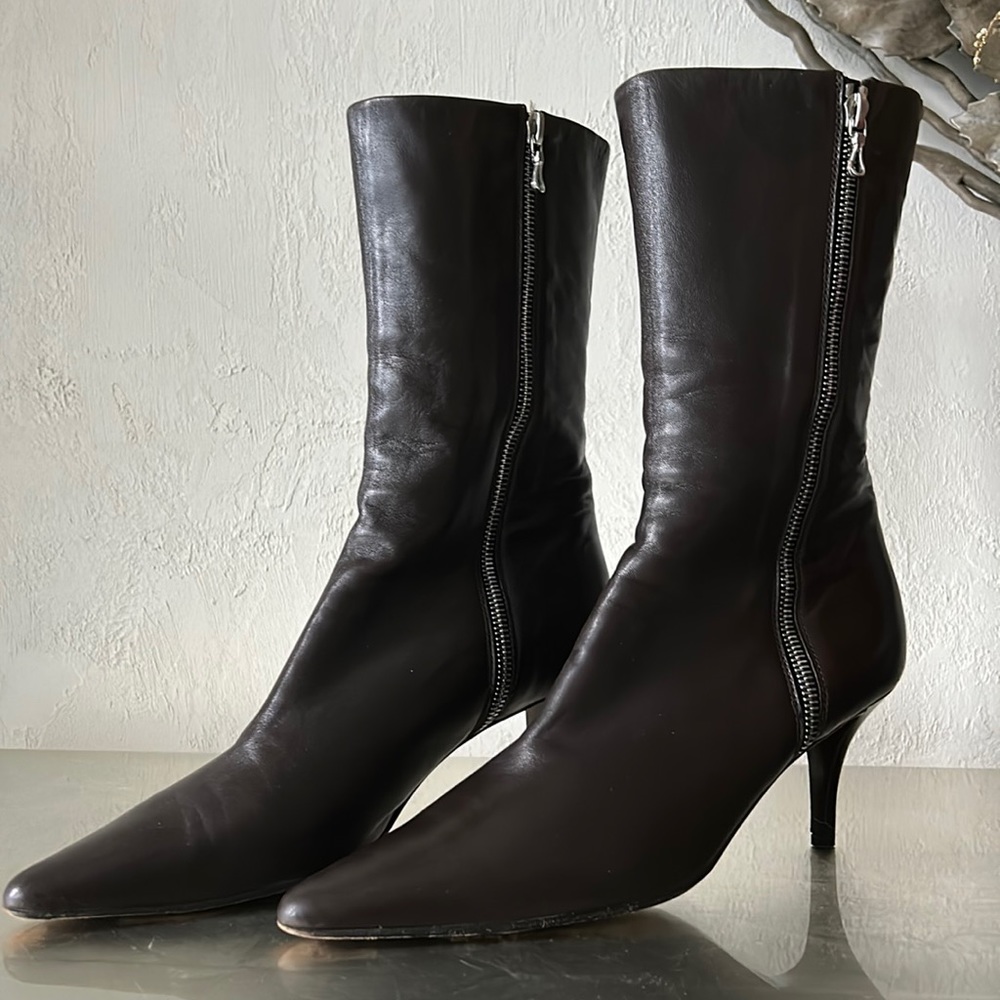 🔥HP🔥EUC Walter Steiger Handmade Italian Leather boots, Size 38 (71/2 to 8 US) - Picture 3 of 17